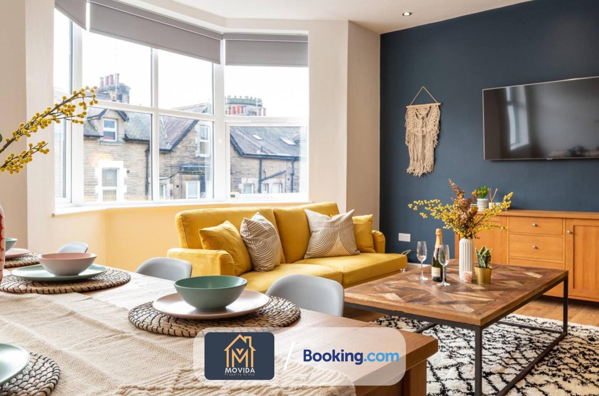 Central Elegant Three Bed Duplex By Movida Property Group Short Lets & Serviced Accommodation Harrogate Zewnętrze zdjęcie
