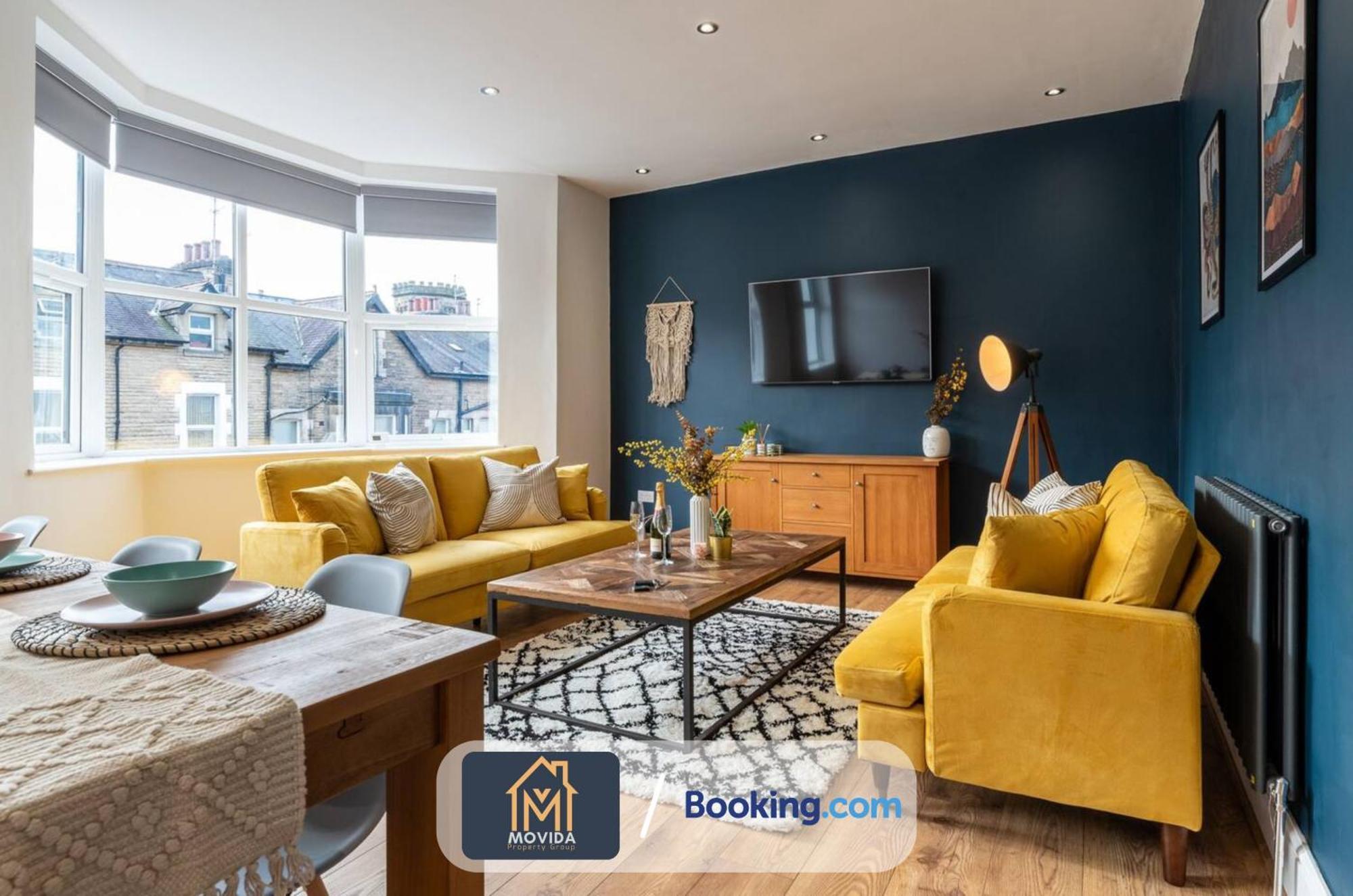 Central Elegant Three Bed Duplex By Movida Property Group Short Lets & Serviced Accommodation Harrogate Zewnętrze zdjęcie