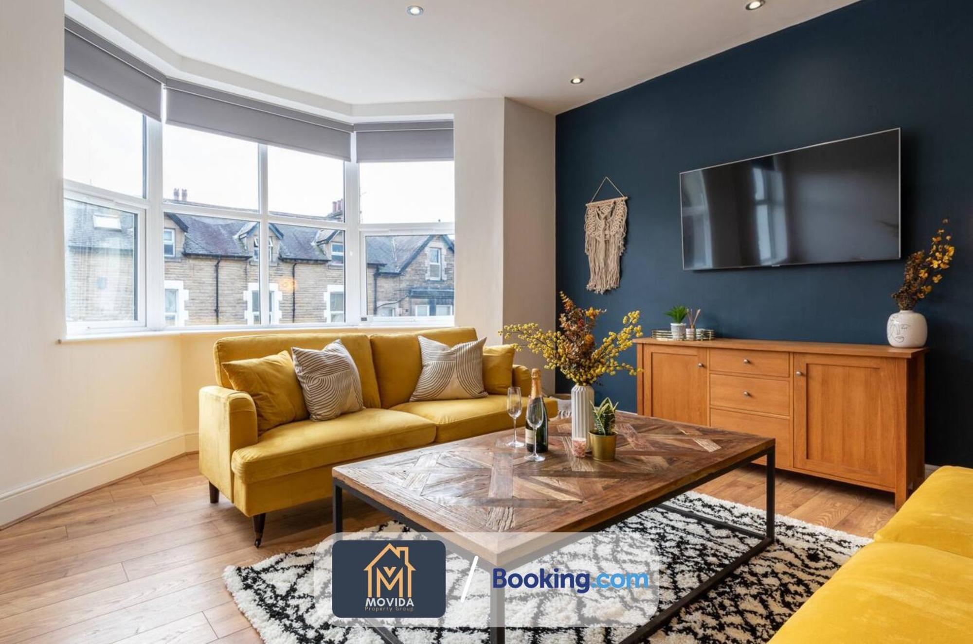 Central Elegant Three Bed Duplex By Movida Property Group Short Lets & Serviced Accommodation Harrogate Zewnętrze zdjęcie